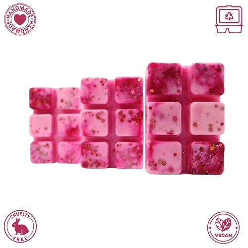 Cherry Blossom – 85g Handmade Luxury Scented Wax Melt Snapbar. Floral Scent. Min 75H Burn. Vegan. Highly Scented Candle Alternative For Home And Office. Lasting Fragrance.