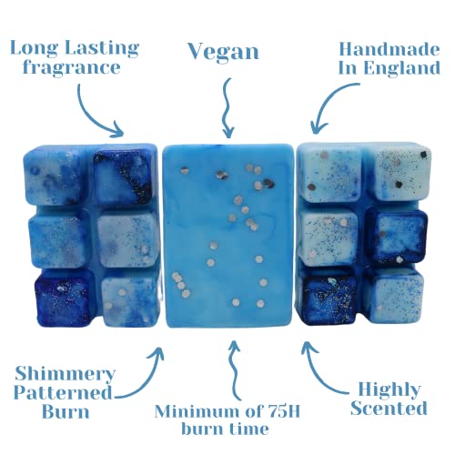 Laundrette – 85g Handmade Luxury Scented Wax Melt Snap Bar. Fresh Laundry Detergent. Min 75H Burn. Vegan. Candle Alternative for Home and Office. Lasting Fragrance