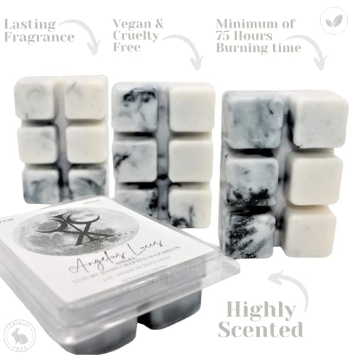 Angel Handmade Luxury Scented Wax Melt Snap bar– 85g Angelus Lucis. Designer Perfume. 75H Burn. Vegan Wax. Highly Scented Candle Alternative for Home and Office. Lasting Fragrance.