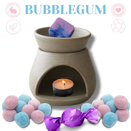 Bubblegum: Snow Angel – 85g Handmade Wax Melt Snap Bar. Sweet Scent. Min 75H Burn. Vegan. 6 Cubes. Highly Scented Candle Alternative for Home and Office. Lasting Fragrance.