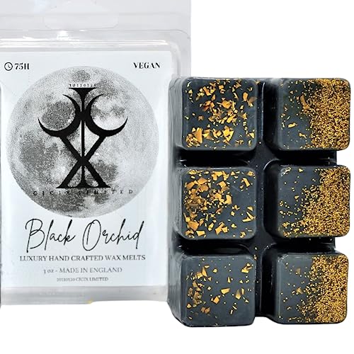 Black Orchid– 85g Handmade Luxury Scented Wax Melt Snap Bar. Designer Inspired. 75H Burn. Vegan Wax. Highly Scented Candle Alternative for Home and Office. Lasting Fragrance.