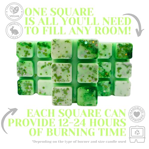 Mojito Please! – 85g Handmade Artisan Luxury Scented Wax Melt Snapbar. Drink Inspired. Min 75H Burn. Vegan. Highly Scented Candle Alternative For Home And Office. Lasting Fragrance.