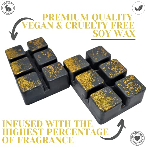 Black Orchid– 85g Handmade Luxury Scented Wax Melt Snap Bar. Designer Inspired. 75H Burn. Vegan Wax. Highly Scented Candle Alternative for Home and Office. Lasting Fragrance.