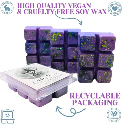 Witches Brew – 85g Halloween Wax Melts. Handmade Strong Scented Snapbar. Fruity & Fresh. Min 75H Burn. Vegan. Highly Scented Candle Alternative For Home And Office. Lasting Fragrance.