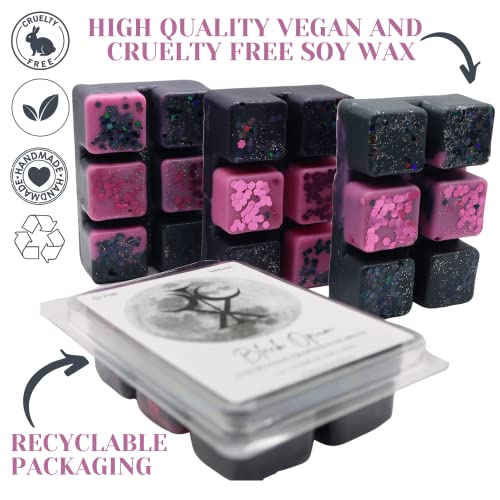 Black Opium – 85g Handmade Luxury Scented Wax Melt Snap Bar. Designer Perfume. Min 75H Burn. Vegan. Highly Scented Candle Alternative for Home and Office. Lasting Fragrance.