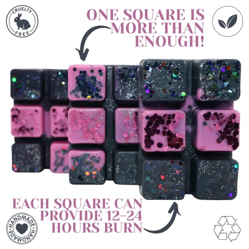 Black Opium – 85g Handmade Luxury Scented Wax Melt Snap Bar. Designer Perfume. Min 75H Burn. Vegan. Highly Scented Candle Alternative for Home and Office. Lasting Fragrance.