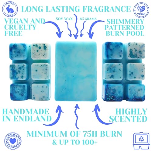 Fresh Unstoppables – 85g Handmade Artisan Luxury Scented Wax Melt Snapbar. Laundry Detergent Scent. Min 75H Burn. Vegan. Highly Scented Candle Alternative For Home And Office. Lasting Fragrance.