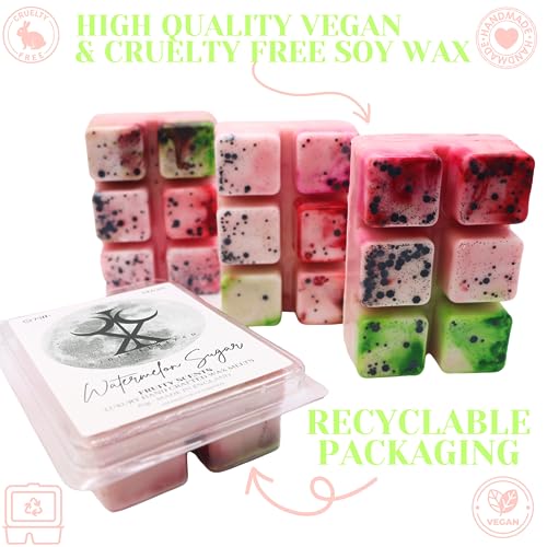 Watermelon Sugar – 85g Handmade Artisan Luxury Scented Wax Melt Snapbar. Laundry Detergent Scent. Min 75H Burn. Vegan. Highly Scented Candle Alternative For Home And Office. Lasting Fragrance.