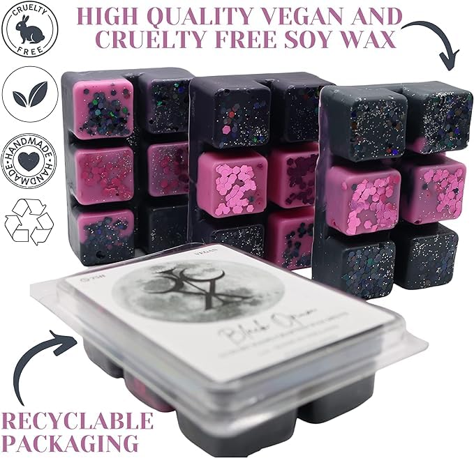 3x Black Opium Bundle – 255g Handmade Luxury Scented Wax Melt Snap Bar. Designer Perfume. Min 75H Burn. Vegan. Highly Scented Candle Alternative for Home and Office. Lasting Fragrance.