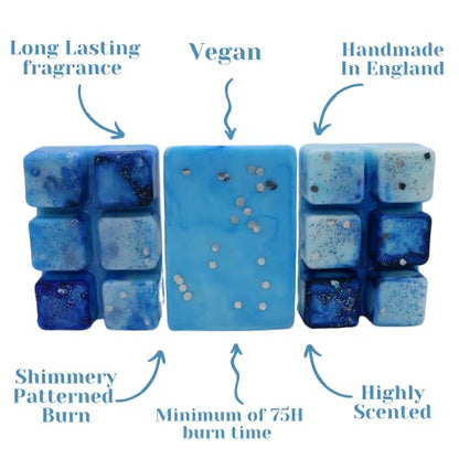 Laundrette – 85g Handmade Luxury Scented Wax Melt Snap Bar. Fresh Laundry Detergent. Min 75H Burn. Vegan. Candle Alternative for Home and Office. Lasting Fragrance