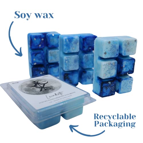 Laundrette – 85g Handmade Luxury Scented Wax Melt Snap Bar. Fresh Laundry Detergent. Min 75H Burn. Vegan. Candle Alternative for Home and Office. Lasting Fragrance