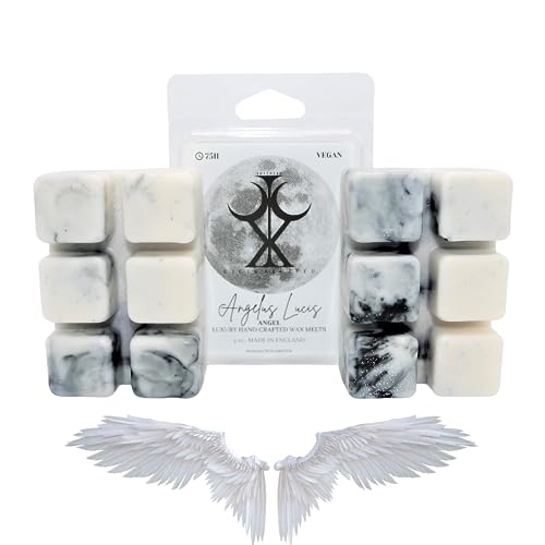 Angel Handmade Luxury Scented Wax Melt Snap bar– 85g Angelus Lucis. Designer Perfume. 75H Burn. Vegan Wax. Highly Scented Candle Alternative for Home and Office. Lasting Fragrance.