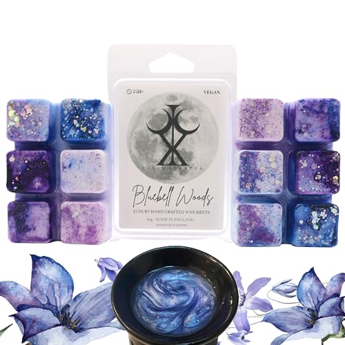 Bluebell Woods – 85g Handmade Artisan Luxury Scented Wax Melt Snapbar. Fresh Clean Scent. Min 75H Burn. Vegan. Highly Scented Candle Alternative For Home And Office. Lasting Fragrance.