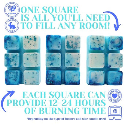 Fresh Unstoppables – 85g Handmade Artisan Luxury Scented Wax Melt Snapbar. Laundry Detergent Scent. Min 75H Burn. Vegan. Highly Scented Candle Alternative For Home And Office. Lasting Fragrance.