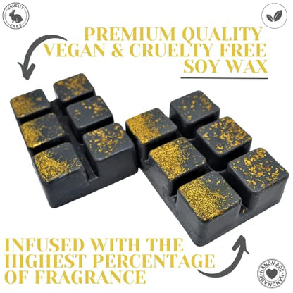 Black Orchid– 85g Handmade Luxury Scented Wax Melt Snap Bar. Designer Inspired. 75H Burn. Vegan Wax. Highly Scented Candle Alternative for Home and Office. Lasting Fragrance.