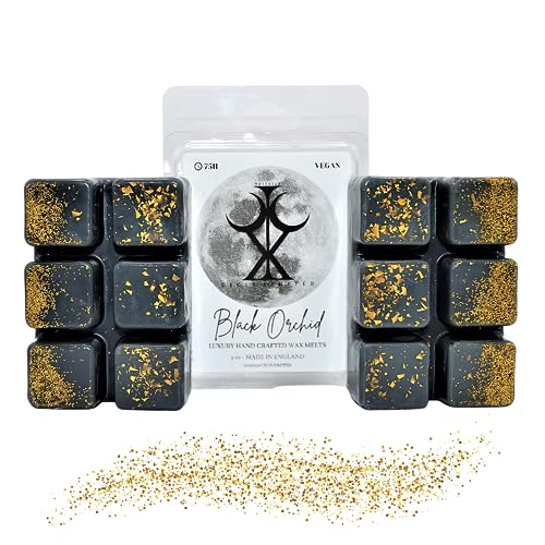 Black Orchid– 85g Handmade Luxury Scented Wax Melt Snap Bar. Designer Inspired. 75H Burn. Vegan Wax. Highly Scented Candle Alternative for Home and Office. Lasting Fragrance.