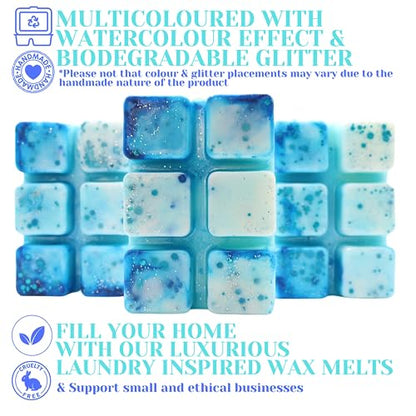 Fresh Unstoppables – 85g Handmade Artisan Luxury Scented Wax Melt Snapbar. Laundry Detergent Scent. Min 75H Burn. Vegan. Highly Scented Candle Alternative For Home And Office. Lasting Fragrance.