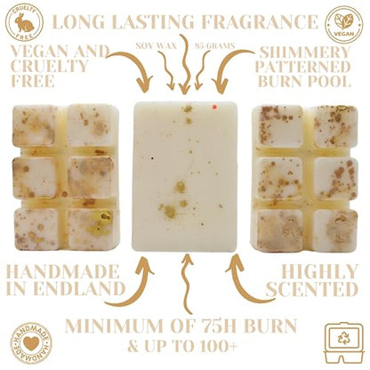 Si – 85g Handmade Artisan Luxury Scented Wax Melt Snap Bar. Designer Perfume. Min 75H Burn. Vegan. Highly Scented Candle Alternative For Home And Office. Lasting Fragrance.