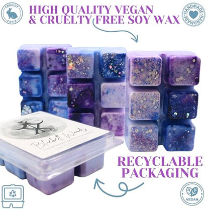 Bluebell Woods – 85g Handmade Artisan Luxury Scented Wax Melt Snapbar. Fresh Clean Scent. Min 75H Burn. Vegan. Highly Scented Candle Alternative For Home And Office. Lasting Fragrance.