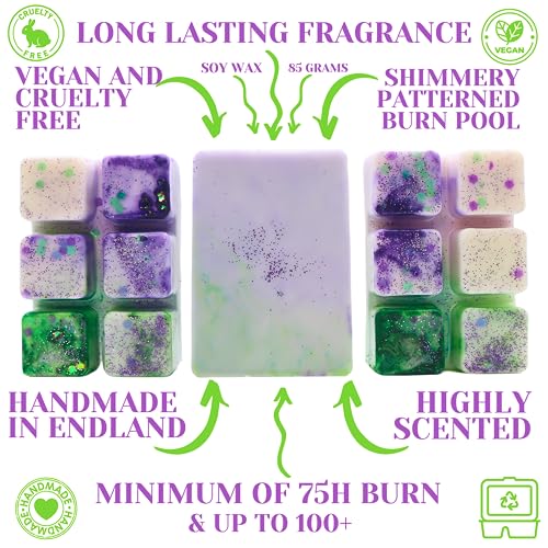 Aeriella – 85g Handmade Artisan Scented Wax Melt Snapbar. Laundry Detergent Clean Scent. Min 75H Burn. Vegan. Strong Scented Candle Alternative For Home And Office. Long Lasting.