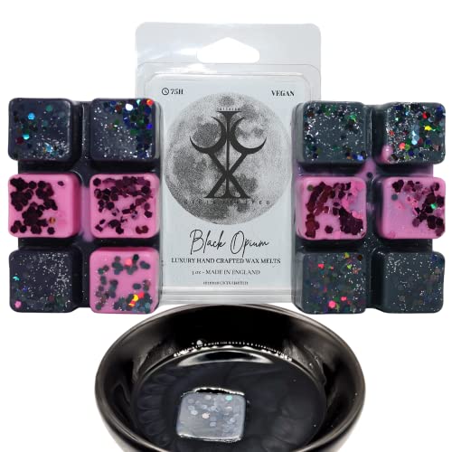 Black Opium – 85g Handmade Luxury Scented Wax Melt Snap Bar. Designer Perfume. Min 75H Burn. Vegan. Highly Scented Candle Alternative for Home and Office. Lasting Fragrance.