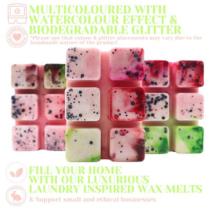 Watermelon Sugar – 85g Handmade Artisan Luxury Scented Wax Melt Snapbar. Laundry Detergent Scent. Min 75H Burn. Vegan. Highly Scented Candle Alternative For Home And Office. Lasting Fragrance.