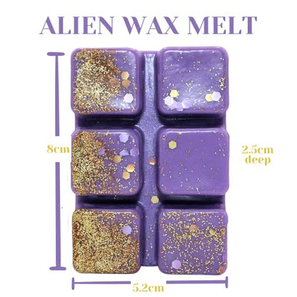 Alien – 85g Handmade Luxury Scented Wax Melt Snapbar. Designer Perfume. Min 75H Burn. Vegan. Highly Scented Candle Alternative for Home and Office. Lasting Fragrance.