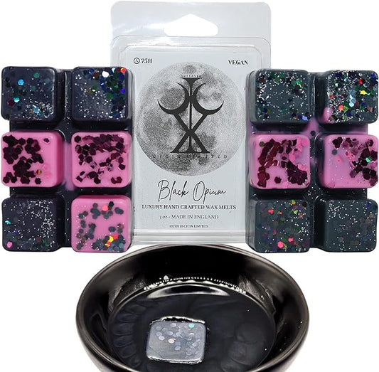 3x Black Opium Bundle – 255g Handmade Luxury Scented Wax Melt Snap Bar. Designer Perfume. Min 75H Burn. Vegan. Highly Scented Candle Alternative for Home and Office. Lasting Fragrance.