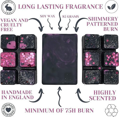 3x Black Opium Bundle – 255g Handmade Luxury Scented Wax Melt Snap Bar. Designer Perfume. Min 75H Burn. Vegan. Highly Scented Candle Alternative for Home and Office. Lasting Fragrance.