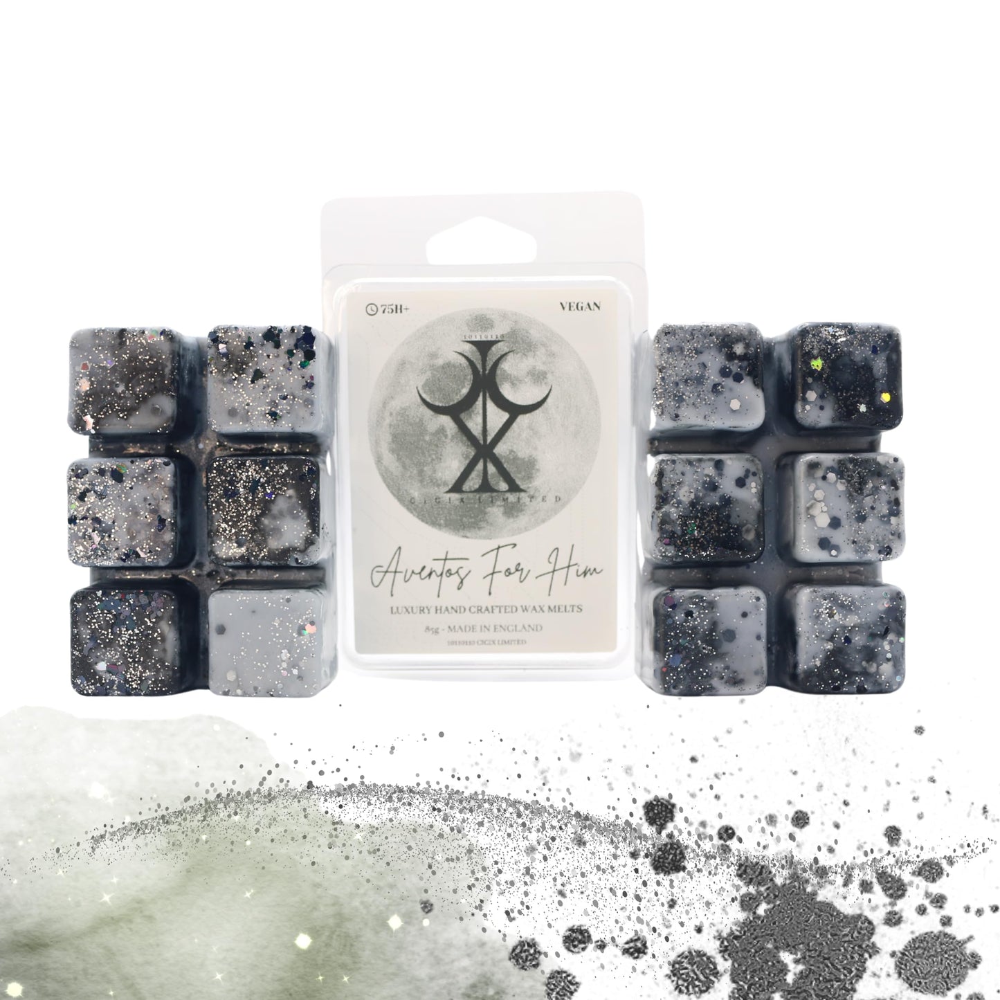 Aventos For Him – 85g Handmade Artisan Luxury Scented Wax Melt Snapbar. Designer Perfume. Min 75H Burn. Vegan. Highly Scented Candle Alternative For Home And Office. Lasting Fragrance.