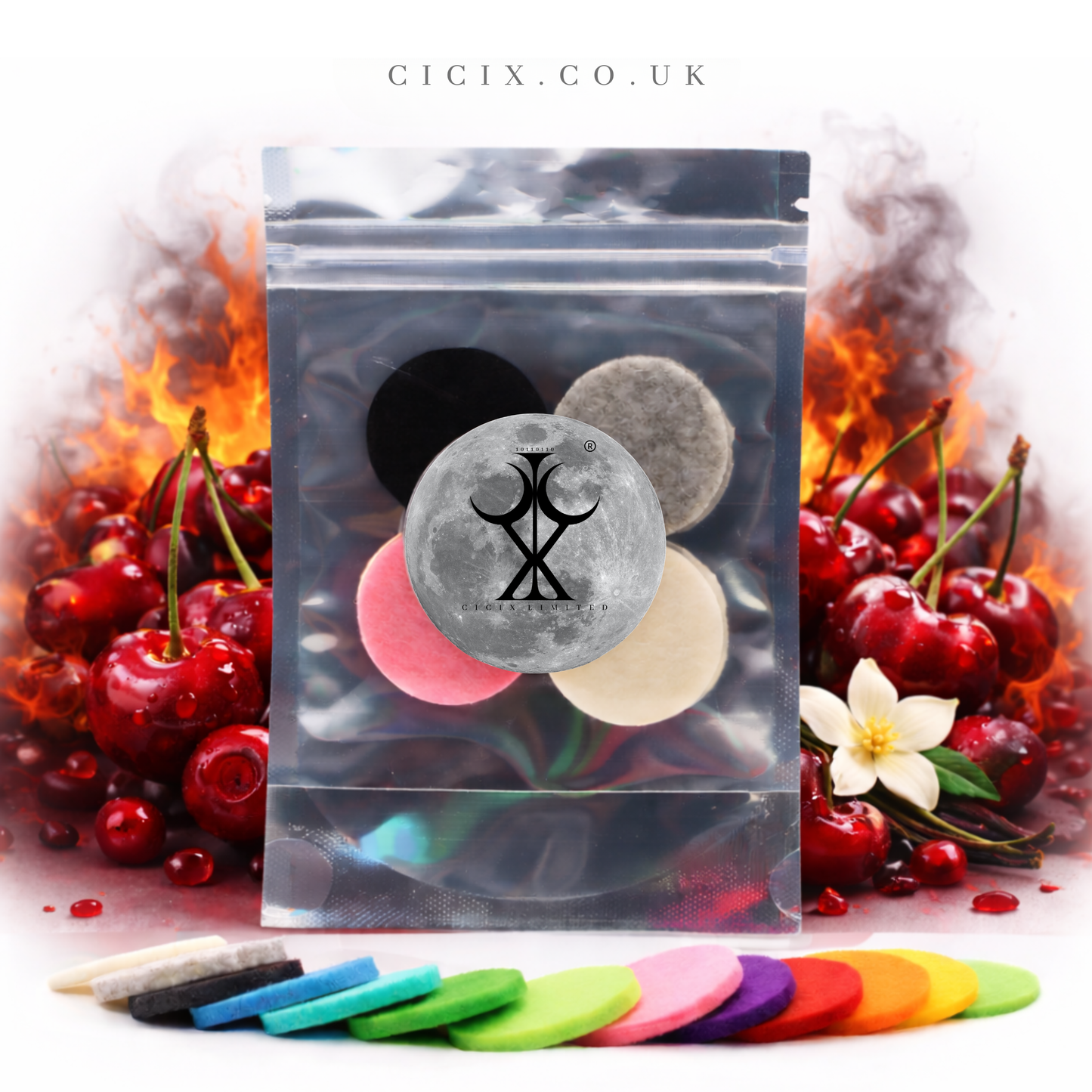 Burn Cherry Burn Vacuum Freshener Discs