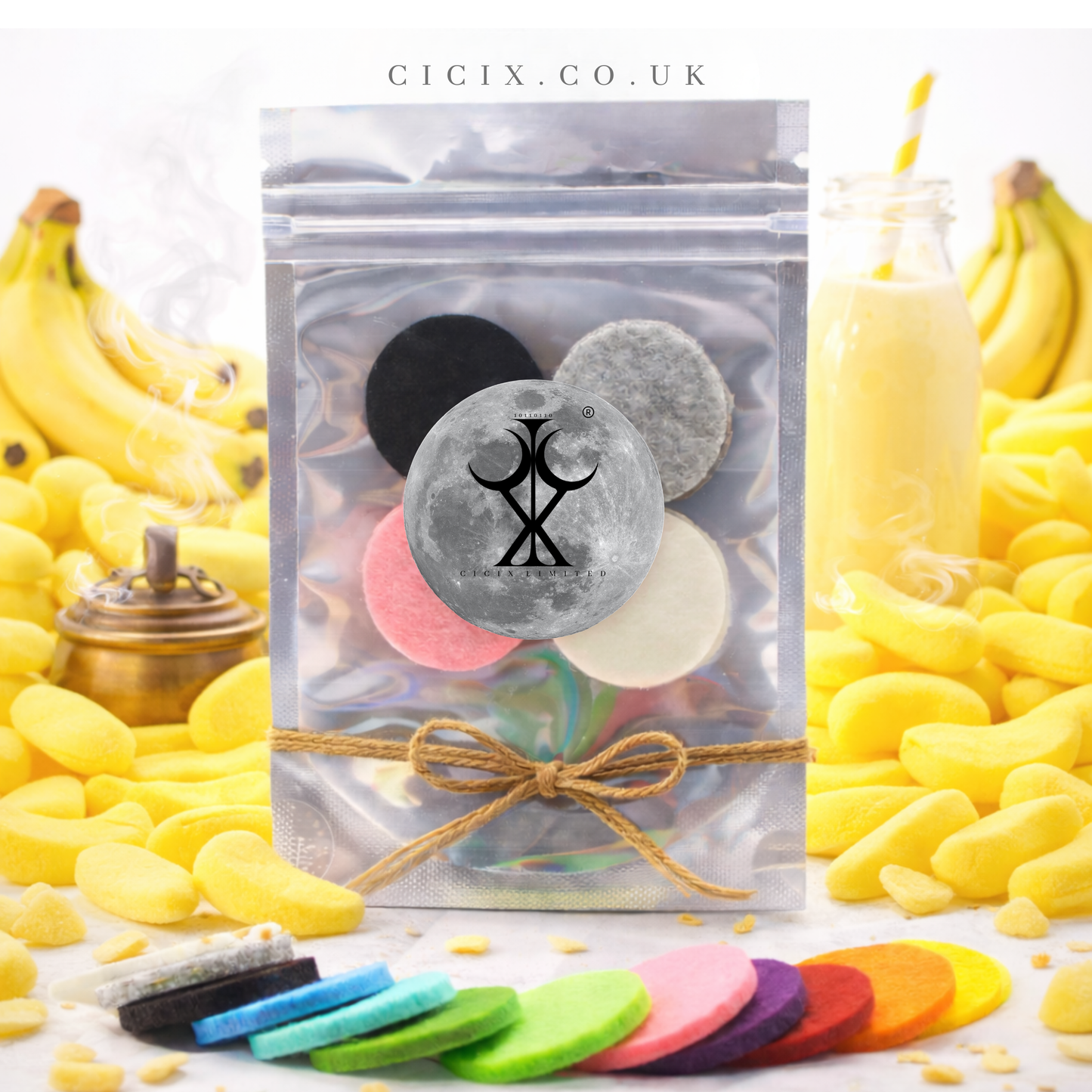 Foam Banana Vacuum Freshener Discs
