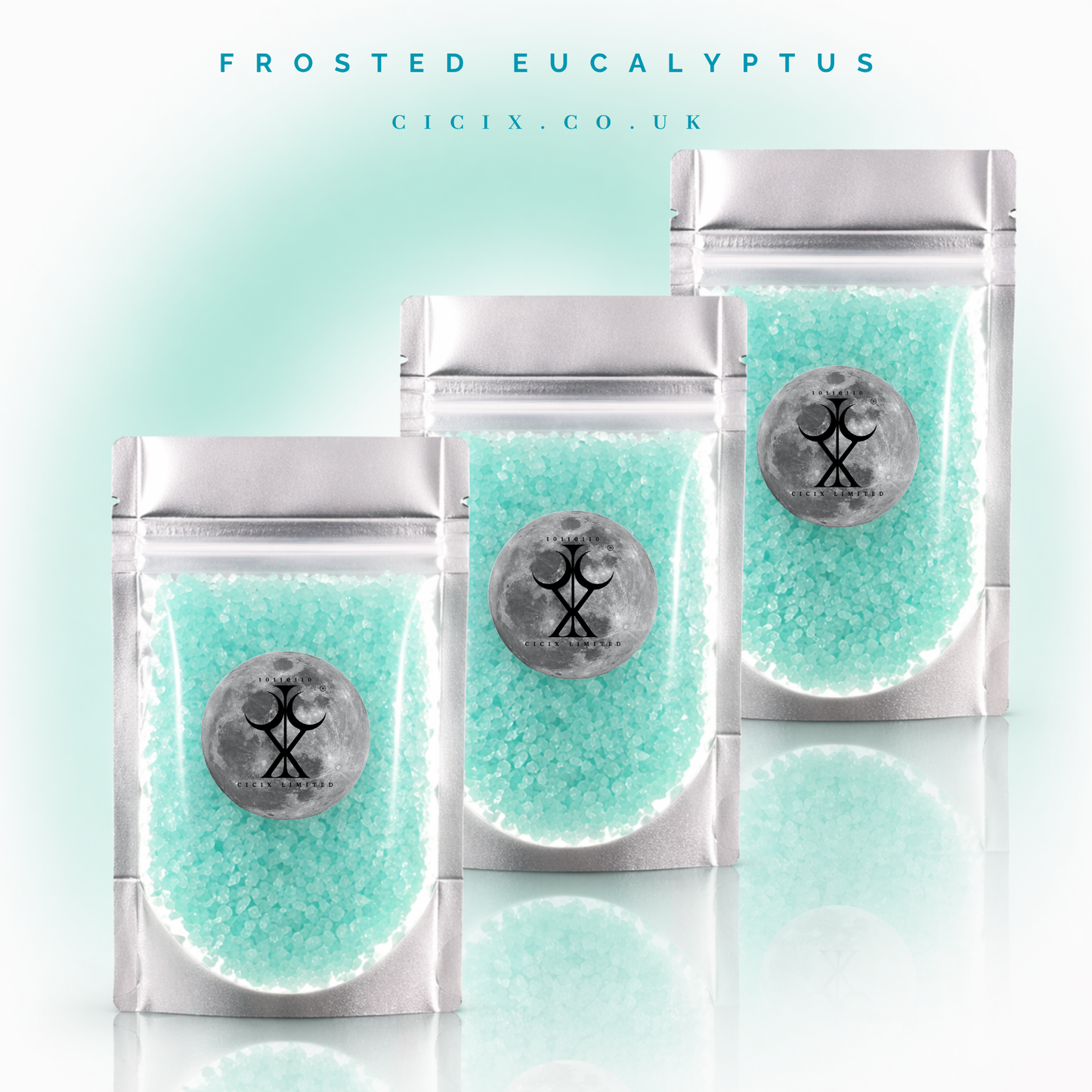 Frosted Eucalyptus Scented Crystals Bundle