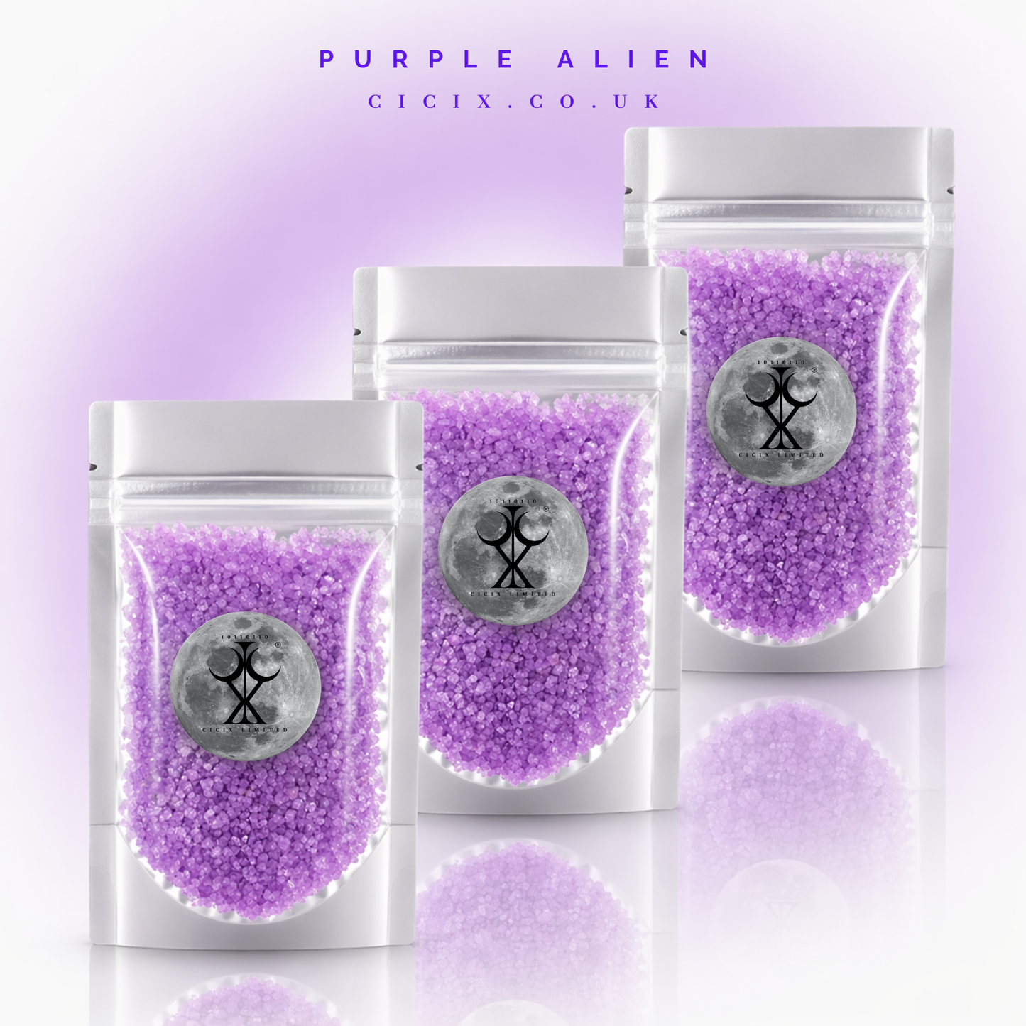 Purple Alien Scented Crystals Bundle