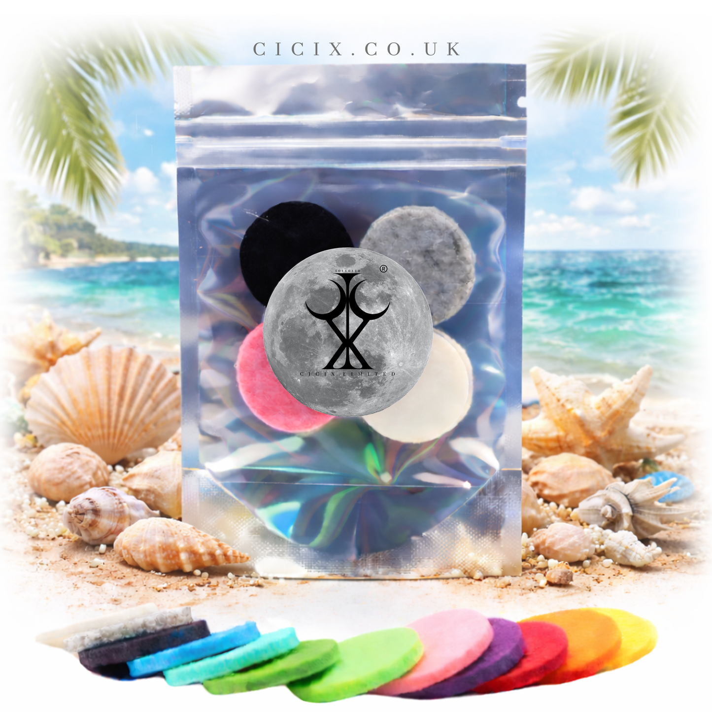 Sea Shells Vacuum Freshener Discs