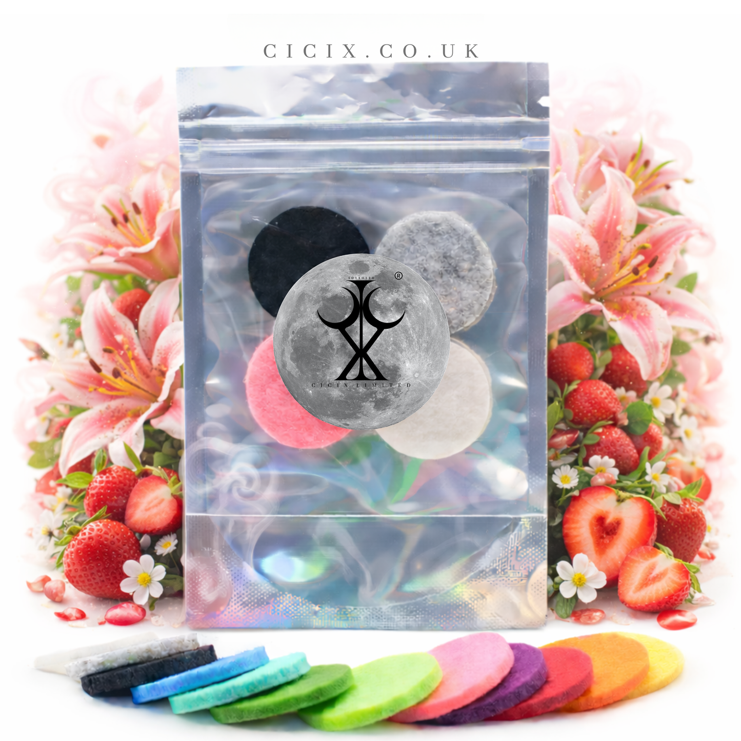 Strawberries & Lilies Vacuum Freshener Discs