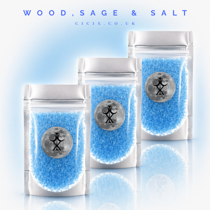 Wood, Sage & Salt Scented Crystals Bundle