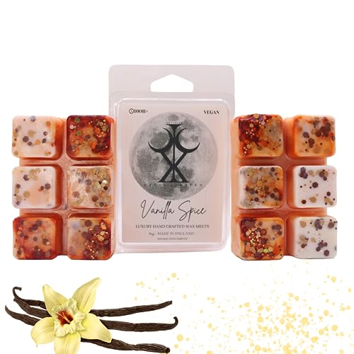 Vanilla Spice – 85g Handmade Luxury Scented Wax Melt Snap bar. Rich Warm Scent. Min 75H Burn. Vegan. Highly Scented Candle Alternative For Home And Office. Lasting Fragrance.