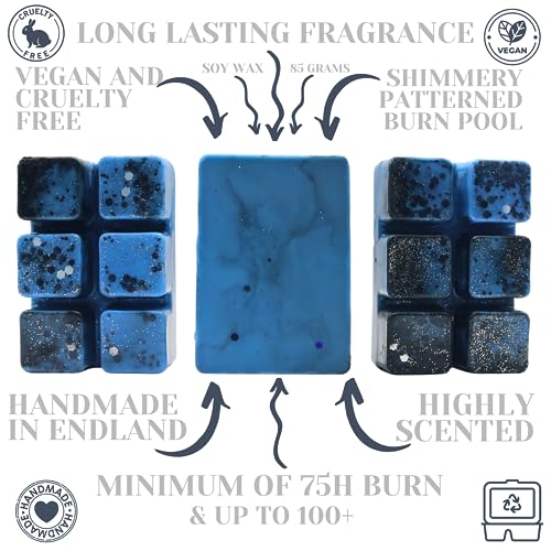 Sauvage – 85g Handmade Artisan Luxury Scented Wax Melt Snap Bar. Designer Aftershave. Min 75H Burn. Vegan. Highly Scented Candle Alternative For Home And Office. Lasting Fragrance.