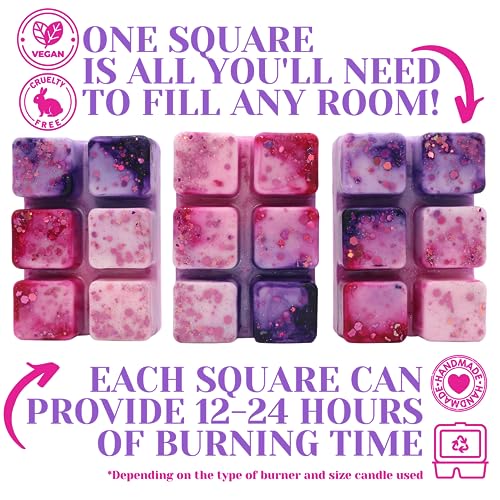 Rose Wonderland – 85g Handmade Laundry Scented Wax Melt Snap Bar. Laundrette Collection. Min 75H Burn. Vegan. Highly Scented Candle Alternative For Home And Office. Lasting Fragrance.