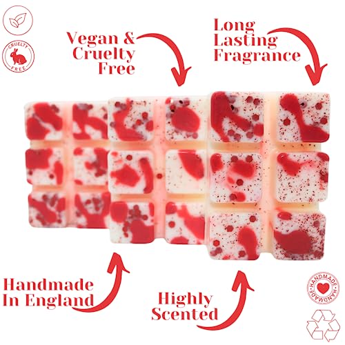 Berry Comforter – 85g Handmade Luxury Scented Wax Melt Snapbar. Sweet Scent. Min 75H Burn. Vegan. Highly Scented Candle Alternative for Home and Office. Lasting Fragrance.