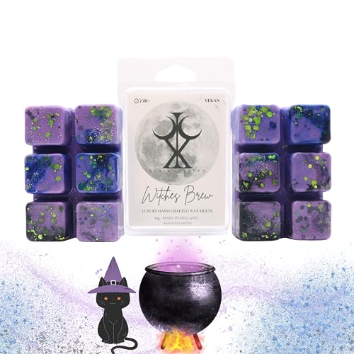 Witches Brew – 85g Halloween Wax Melts. Handmade Strong Scented Snapbar. Fruity & Fresh. Min 75H Burn. Vegan. Highly Scented Candle Alternative For Home And Office. Lasting Fragrance.